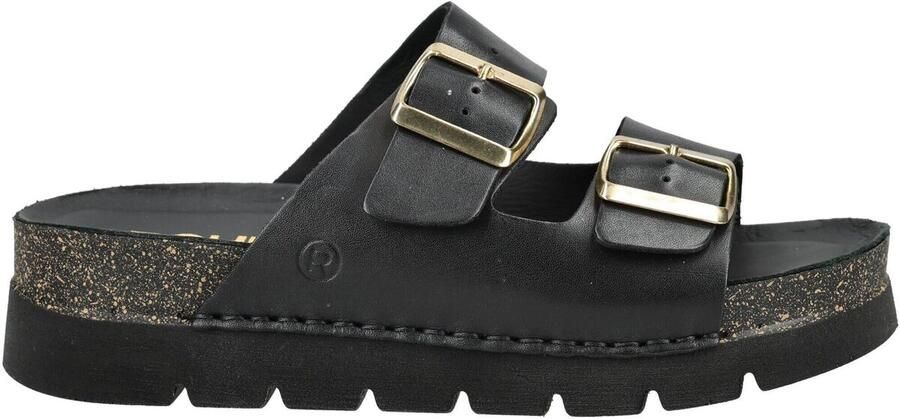 Rohde 6330 90 Slippers Zwart Leer Dames Zwart - Foto 3