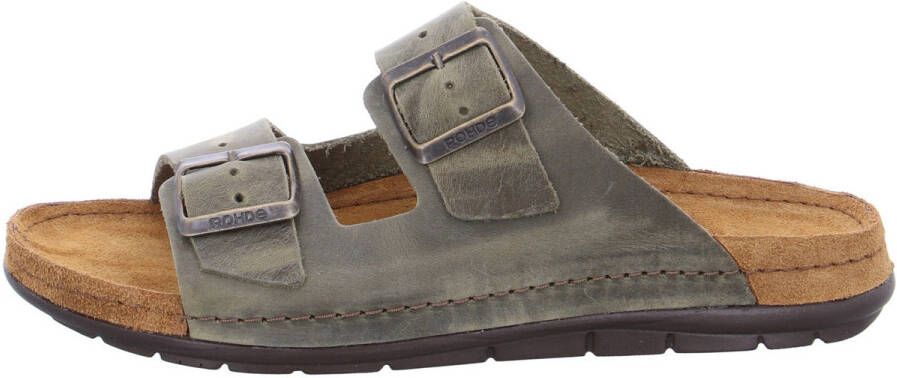 Rohde heren muiltjes EASYS N 42 pantoffels klompen 5918 Olive - Foto 5