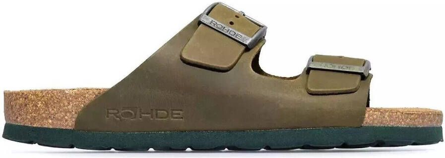Rohde Comfortabele Groene Herensandaal
