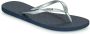 Roxy Viva Tone Ii Slippers Blauw Zilver Vrouw - Thumbnail 1