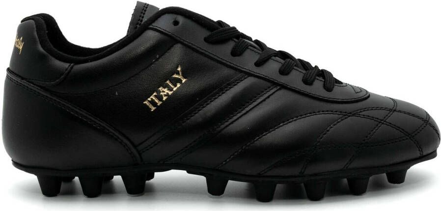 Ryal Italië Fg Mg Zwarte Voetbalschoenen Sportwear Volwassen