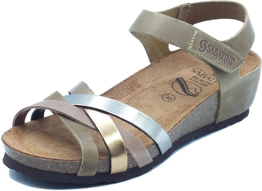 Sabatini Sandalen met sleehak 4034 Crazy Lam. Kaki