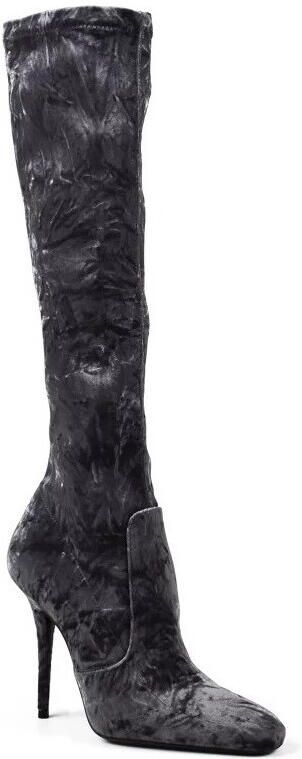 Saint Laurent Talia Velvet Laarzen - Foto 3