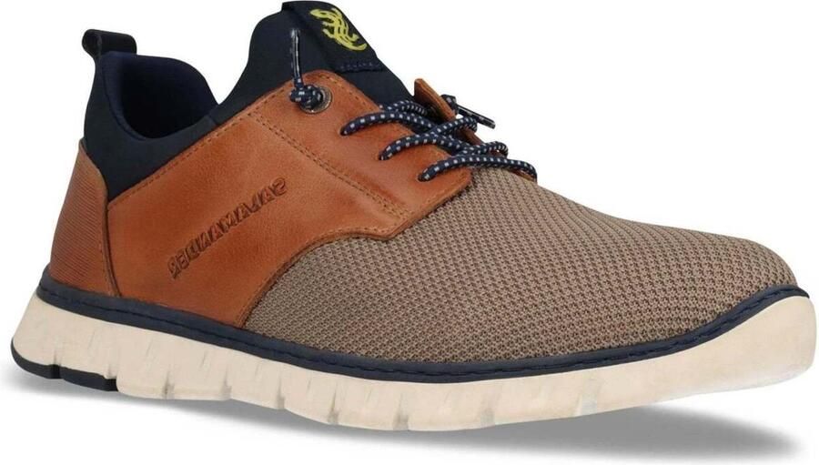 SALAMANDER Sneakers laag donkerbeige donkerblauw cognac