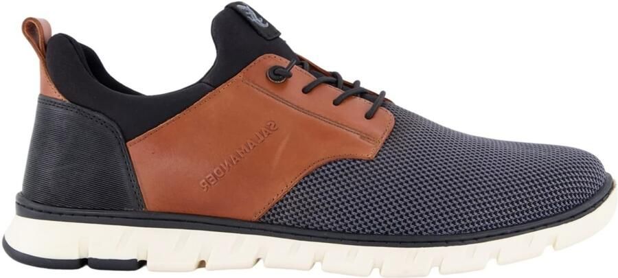 SALAMANDER Sneakers laag bruin grijs zwart