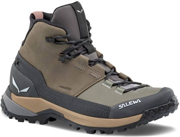 Salewa Women's Puez Leather Mid PTX Wandelschoenen grijs - Foto 2