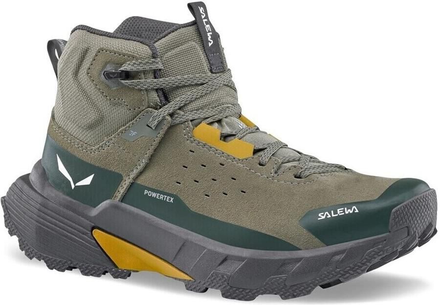 Salewa Pedroc 2 Leather Mid PTX Wandelschoenen olijfgroen zwart