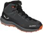 Salewa Kid's MTN Trainer 2 Mid PTX Wandelschoenen zwart grijs - Thumbnail 2