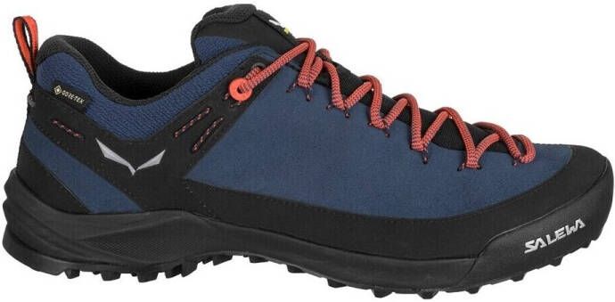 Salewa Wildfire Leather GTX Multisportschoenen zwart blauw - Foto 2