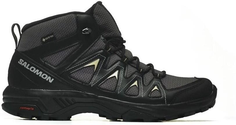 Salomon X Braze Mid GTX GORE-TEX Heren Wandelschoenen Grijs-Zwart