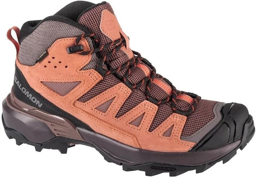 Salomon Women's X Ultra 360 Leather Mid GORE-TEX Wandelschoenen 2 3 bruin