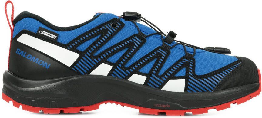 Salomon XA Pro V8 CSWP Junior Trailrunningschoenen blauw zwart - Foto 2