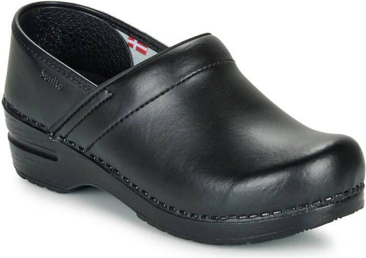 Sanita Professionele Klompsandalen Black Dames