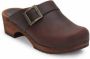 Sanita Damen Offener Clog Wood-Urban Open Antique Brown - Thumbnail 2
