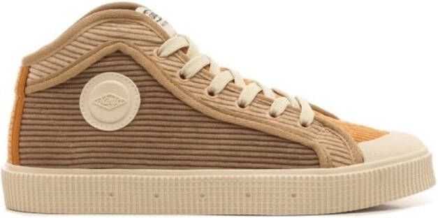 Sanjo Hoge Sneakers K100 Corduroy Earth Multicolor