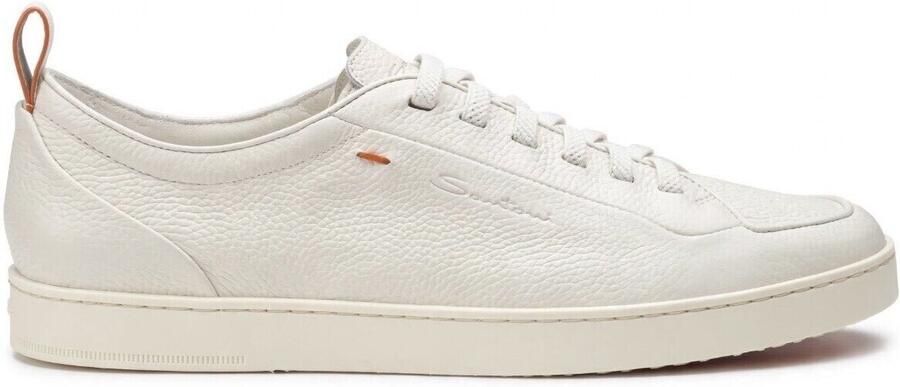 SANTONI Sneakers Heren Biking Leer Wit - Foto 18