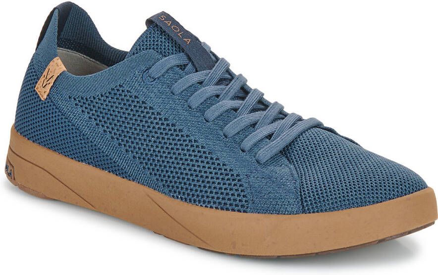 Saola Cannon Knit 2.0 Sneakers blauw bruin