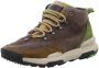 Satorisan Kiso Premium Enkel Laarzen Unisex Vintage Leer Laarzen Kleur Dark Brown Green - Thumbnail 2