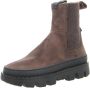 Satorisan Unalome Elastics Premium Enkel Laarzen Vrouwen Vintage Leer Laarzen Kleur Dark Brown - Thumbnail 2