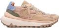 Satorisan Chacrona Metta Lino Whitewisp Casual Sneakers Vrouwen Vintage Leer en linnen Sneakers Kleur Multi Pink - Roze