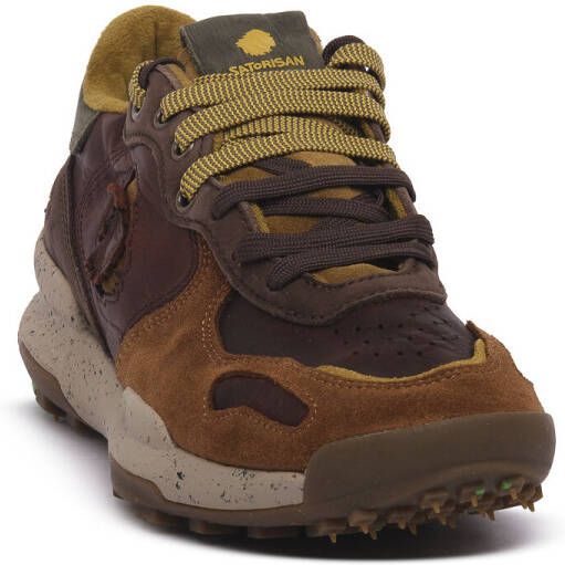 Satorisan Lage Sneakers CHACRONA PULL UP BROWN