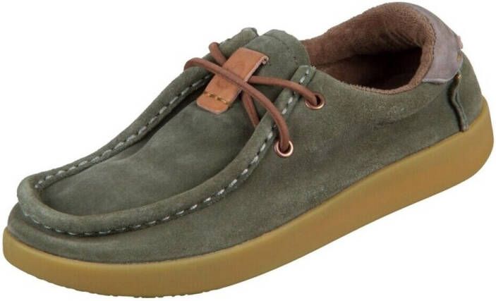 Satorisan Kwahu Winter Suede Wallaby Moccasin Vrouwen Leer Moccasin Kleur Rush Green - Foto 2