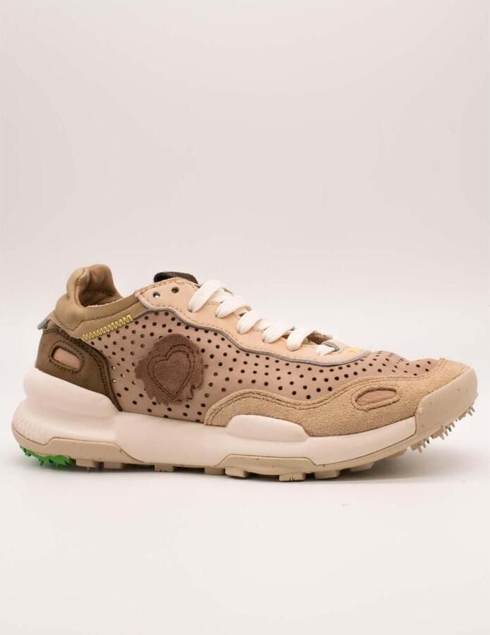 Satorisan Chacrona Laser Premium Casual Sneakers Vrouwen Vintage Leer Sneakers Kleur Creamy Peach - Foto 3