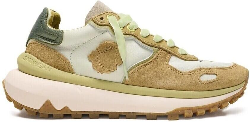Satorisan Casual Sneakers Vrouwen Chacrona Metta Premium Ul Vintage Leer Sneakers Farbe Clarity Green Größe