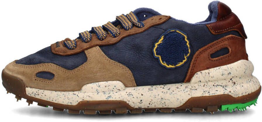 Satorisan Chacrona Premium Casual Sneakers Mannen Vintage Leer Sneakers Kleur Navy - Foto 2