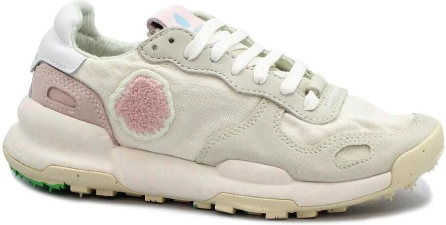 Satorisan Chacrona Linen Casual Sneakers Vrouwen Vintage Leer en linnen Sneakers Kleur Chantilly Cream W - Foto 5