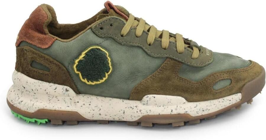 Satorisan Chacrona Premium Casual Sneakers Mannen Vintage Leer Sneakers Kleur Dark Green - Foto 3