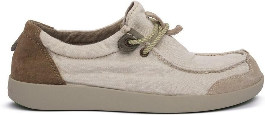 Satorisan Kwahu Linen Wallaby Moccasin Mannen Leer en linnen Moccasin Kleur Mega Marbre - Foto 2