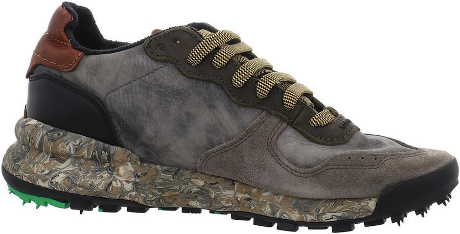 Satorisan Chacrona Premium Casual Sneakers Mannen Vintage Leer Sneakers Kleur Khakies Black