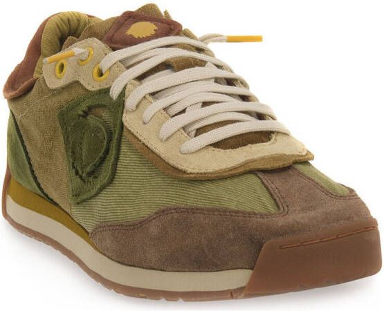 Satorisan Ensō Gaia Casual Sneakers Unisex Vintage Leer en textiel Sneakers Kleur Camouflage Moss - Foto 2