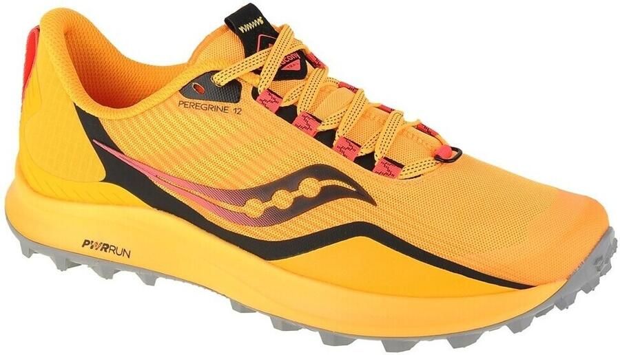 Saucony Peregrine 12 Heren Sportschoenen Hardlopen Trail geel zwart - Foto 2