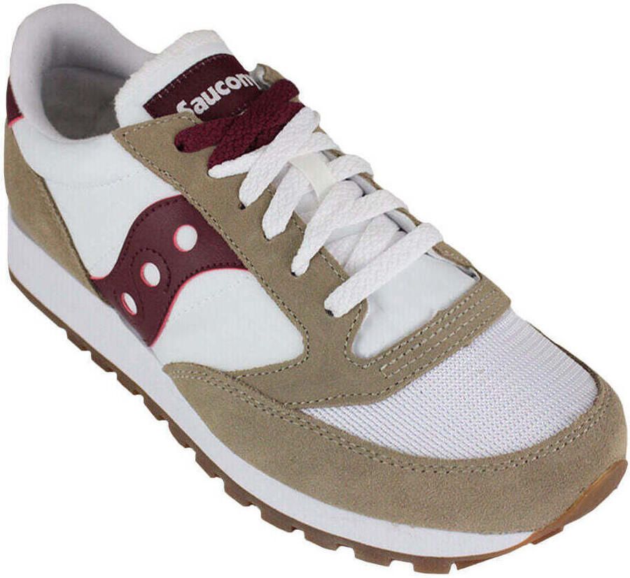 Saucony Lage Sneakers Jazz Original Vintage S70368-117 Tan White Wine
