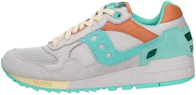Saucony Sneakers laag 'SHADOW 5000' lichtgrijs jade groen oranje - Foto 6
