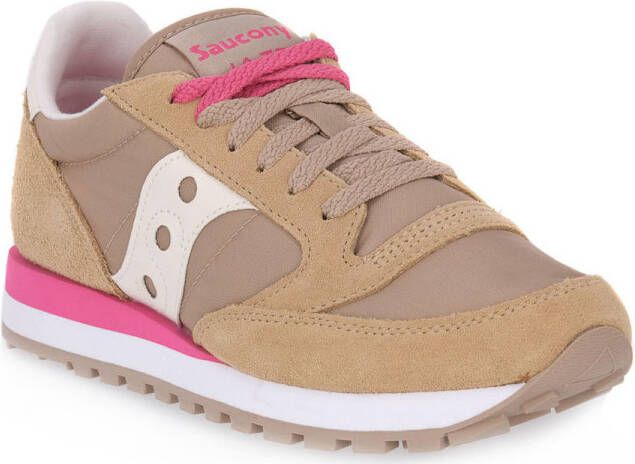 Saucony Eenvoudige Jazz Sneakers met Vetersluiting Beige Dames - Foto 7