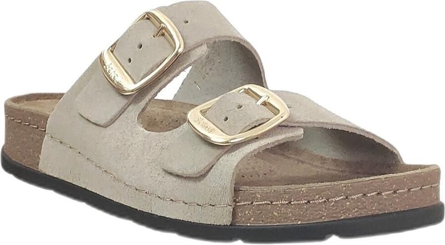 Scholl Taupe Tweeband Slippers Bora - Foto 2