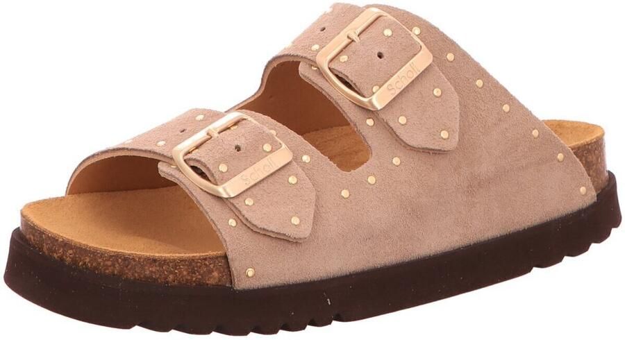 Scholl Footwear Slipper Scholl Women Beatriz Suede Dark Beige Gold - Foto 6