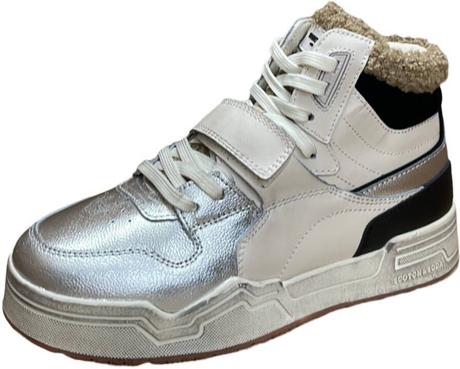 Scotch & Soda Lillie Hi Hoge sneakers Leren Sneaker Dames Wit - Foto 2