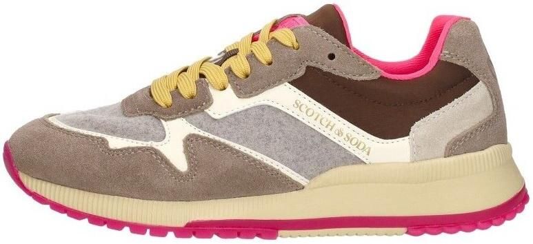 Scotch & Soda Scotch&Soda dames sneaker Vivi suède en vilt taupe - Foto 13