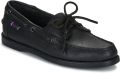 Sebago Zwarte Nautico Docksides Portland Schoenen - Zwart