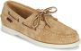 Sebago Beige Mocassins Leren Schoenen Lichtgewicht Comfort Beige - Thumbnail 3