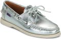 Sebago Bootschoenen DOCKSIDES PORTLAND MET WOMAN - Zilver