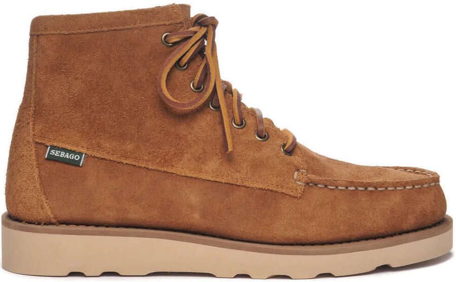 Sebago Canvas Suède Middenlaarzen Lichtbruin Beige Heren - Foto 2