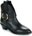 See by Chloé Leren enkellaarzen Black Dames - Zwart