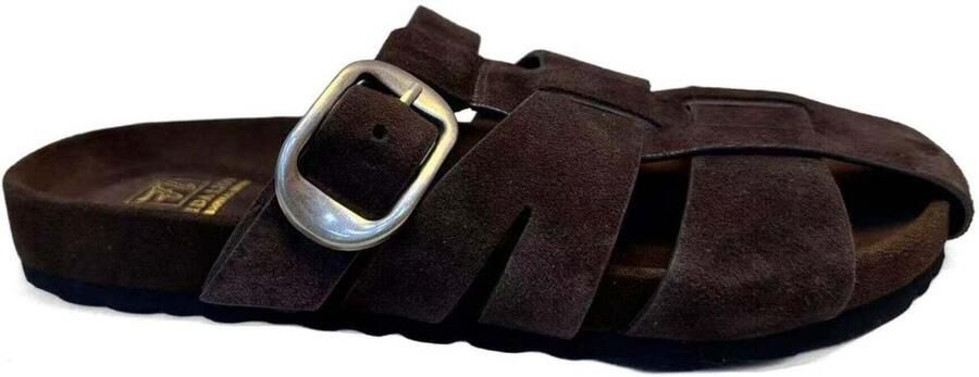 Sergio Moretti Slippers met sleehak en open neus - Foto 2