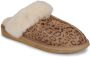 SHEPHERD OF SWEDEN Jessica slippers Dames Sloffen Bruin Leopard - Thumbnail 3
