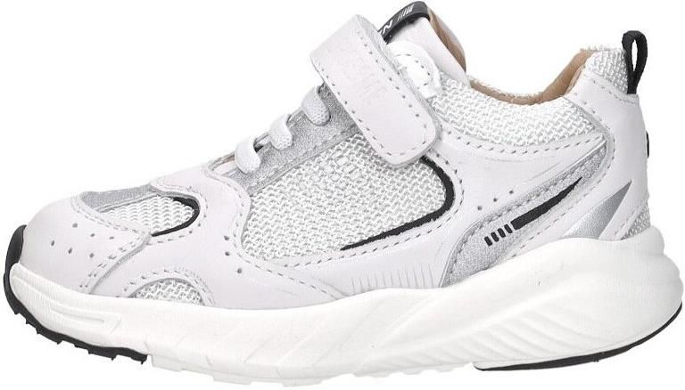 Shoesme Wit Sneakertje Sneakers Kinderen Unisex White Black Microfiber leer - Foto 8